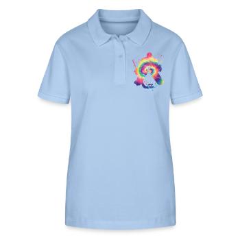 Eishockeyspieler Jungen Eishockey - Stanley/Stella Frauen Bio-Poloshirt ELLISER - sky Blue - Vorne - Luana (180cm)
