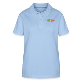 Eishockeyspieler Jungen Eishockey - Stanley/Stella Frauen Bio-Poloshirt ELLISER - sky Blue - Vorne - Luana (180cm)