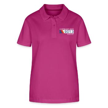 Retro SiFi Legendary depuis août 2013 - Jour de naissance - Polo bio ELLISER Stanley/Stella Femme - mauve orchidée - Devant - Luana (180cm)