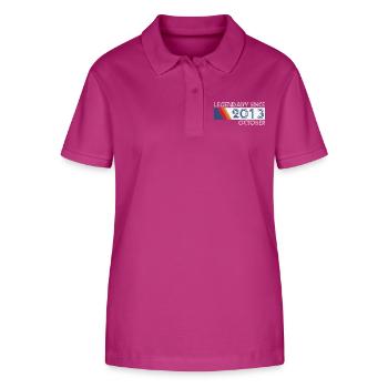 Retro SiFi Legendary depuis octobre 2013 - Geburtst - Polo bio ELLISER Stanley/Stella Femme - mauve orchidée - Devant - Luana (180cm)