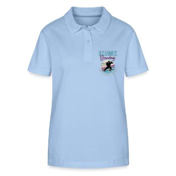 Square Dancing Where Life Comes Couple Dance Lover - Stanley/Stella Women’s Organic Polo Shirt ELLISER - sky blue - Front - Luana (180cm)