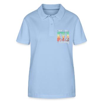 Swing Dance Jump Jive & Retro Dancing Swing Dancer - Polo bio ELLISER Stanley/Stella Femme - bleu ciel - Devant - Luana (180cm)