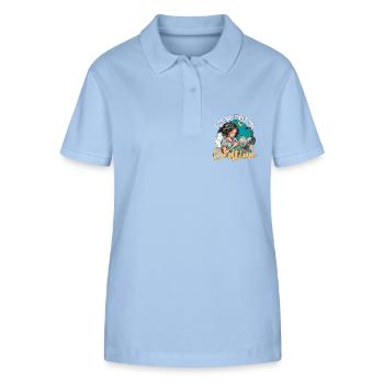 Reading I Read Past My Bedtime Loves Reading Books - Stanley/Stella Women’s Organic Polo Shirt ELLISER - sky blue - Front - Luana (180cm)