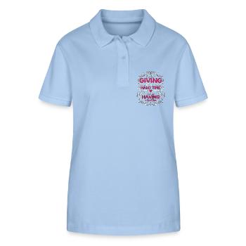 School Counselor They Aren't Giving Therapist - Stanley/Stella Frauen Bio-Poloshirt ELLISER - sky Blue - Vorne - Luana (180cm)