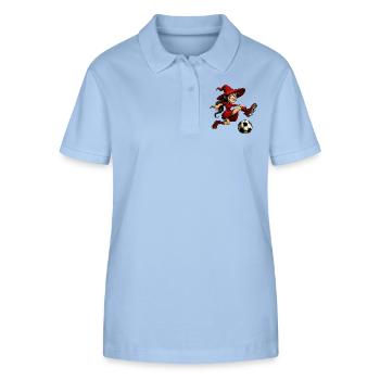 Witch Football - Stanley/Stella Women’s Organic Polo Shirt ELLISER - sky blue - Front - Luana (180cm)