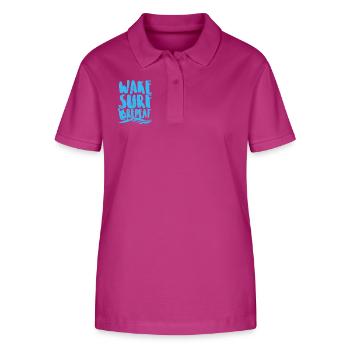 Surfing Wake Surf Repeat - Stanley/Stella Women’s Organic Polo Shirt ELLISER - orchid Flower - Front - Luana (180cm)
