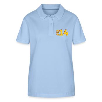 TA14-KARTON - Stanley/Stella Frauen Bio-Poloshirt ELLISER - sky Blue - Vorne - Luana (180cm)