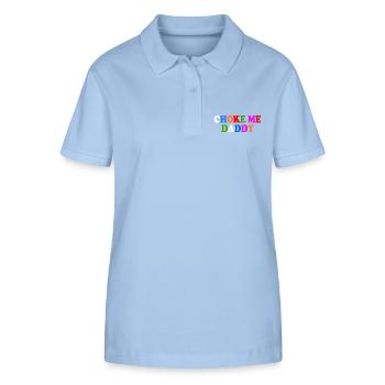 Choke me daddy - Stanley/Stella Frauen Bio-Poloshirt ELLISER - sky Blue - Vorne - Luana (180cm)