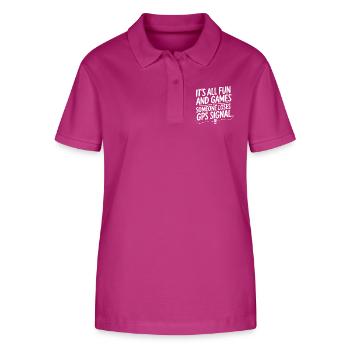 It's All Fun Until GPS Signal is Lost – Geocaching - Stanley/Stella Women’s Organic Polo Shirt ELLISER - orchid Flower - Front - Luana (180cm)
