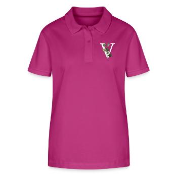 Green Botanical Letter V - Stanley/Stella Women’s Organic Polo Shirt ELLISER - orchid Flower - Front - Luana (180cm)