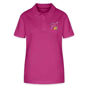 Year of birth 1996 wildflowers - Stanley/Stella Women’s Organic Polo Shirt ELLISER - orchid Flower - Front - Luana (180cm)