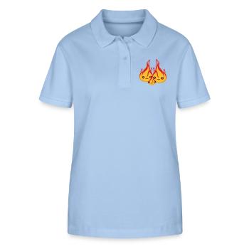 baby kind junges familie 2 freunde team paar liebe - Stanley/Stella Frauen Bio-Poloshirt ELLISER - sky Blue - Vorne - Luana (180cm)