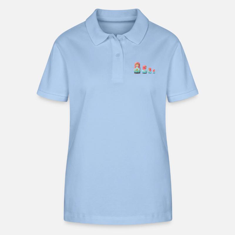 Evolution Matroschka - Stanley/Stella Frauen Bio-Poloshirt ELLISER - sky Blue