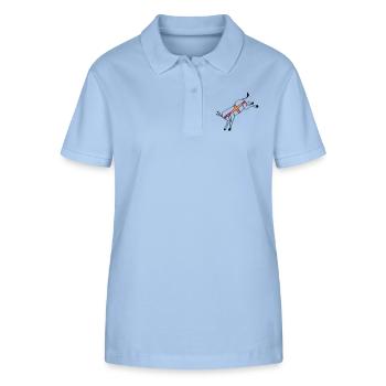 guernseydonkey - Stanley/Stella Women’s Organic Polo Shirt ELLISER - sky blue - Front - Luana (180cm)