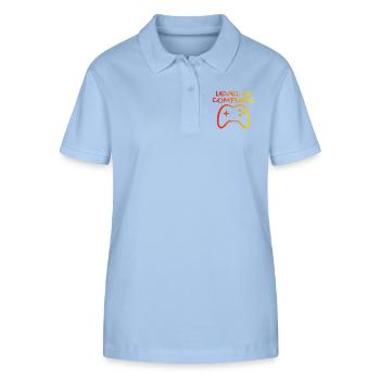 45th Birthday Level 45 Complete - Stanley/Stella Women’s Organic Polo Shirt ELLISER - sky blue - Front - Luana (180cm)