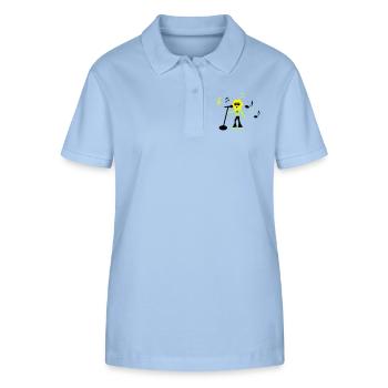 sonnenblume - Stanley/Stella Frauen Bio-Poloshirt ELLISER - sky Blue - Vorne - Luana (180cm)