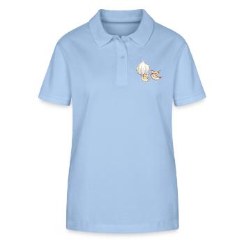 Knobi-Fans - Stanley/Stella Frauen Bio-Poloshirt ELLISER - sky Blue - Vorne - Luana (180cm)