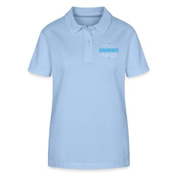 Abschluss in Maschinenbau - Stanley/Stella Frauen Bio-Poloshirt ELLISER - sky Blue - Vorne - Luana (180cm)