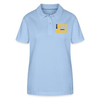 Hang-gliding - Stanley/Stella Women’s Organic Polo Shirt ELLISER - sky blue - Front - Luana (180cm)