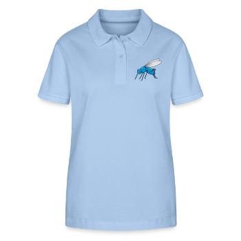 moustiques moustiques - Polo bio ELLISER Stanley/Stella Femme - bleu ciel - Devant - Luana (180cm)