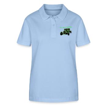 Hot Rod - Stanley/Stella Frauen Bio-Poloshirt ELLISER - sky Blue - Vorne - Luana (180cm)