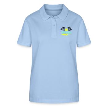 Antalya - Polo bio ELLISER Stanley/Stella Femme - bleu ciel - Devant - Luana (180cm)