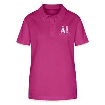 AI Künstliche Intelligenz - Stanley/Stella Frauen Bio-Poloshirt ELLISER - Orchidee - Vorne - Luana (180cm)