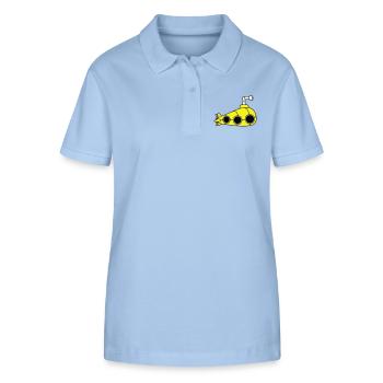 U-Boot Unterseeboot Tauchgang Tauchboot Kapitän - Stanley/Stella Frauen Bio-Poloshirt ELLISER - sky Blue - Vorne - Luana (180cm)