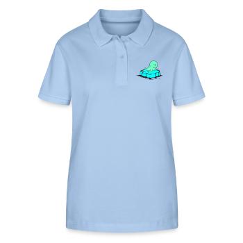 Seal Ice Floe - Stanley/Stella Women’s Organic Polo Shirt ELLISER - sky blue - Front - Luana (180cm)