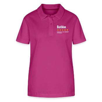 Biathlon Winter Sports Saying - Stanley/Stella Women’s Organic Polo Shirt ELLISER - orchid Flower - Front - Luana (180cm)