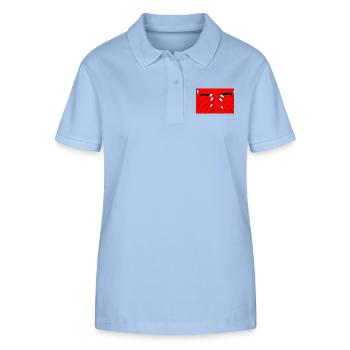 Face red white - Stanley/Stella Women’s Organic Polo Shirt ELLISER - sky blue - Front - Luana (180cm)