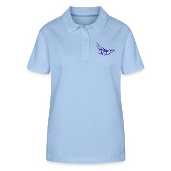 Hand offene Hand offene offene mano - Stanley/Stella Frauen Bio-Poloshirt ELLISER - sky Blue - Vorne - Luana (180cm)