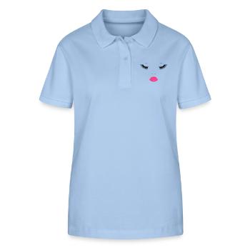 Beauty Face - Stanley/Stella Frauen Bio-Poloshirt ELLISER - sky Blue - Vorne - Luana (180cm)