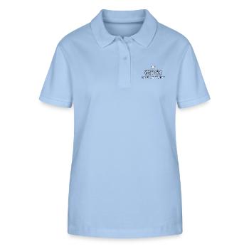Texas Flag Come and Take It Razor wire - Stanley/Stella Women’s Organic Polo Shirt ELLISER - sky blue - Front - Luana (180cm)