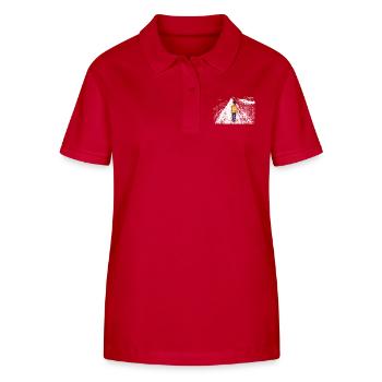 Single Girl - Stanley/Stella Women’s Organic Polo Shirt ELLISER - red - Front - Luana (180cm)