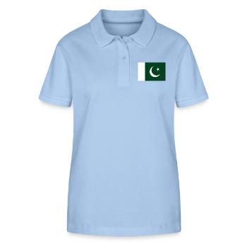 Pakistan - Stanley/Stella Women’s Organic Polo Shirt ELLISER - sky blue - Front - Luana (180cm)