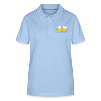 Bier - Stanley/Stella Women’s Organic Polo Shirt ELLISER - sky blue - Front - Luana (180cm)
