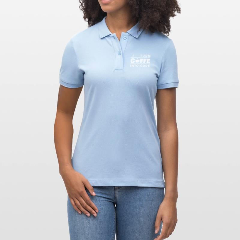 Je transforme le café en code - Programmeur (Enfer) Polo bio ELLISER Stanley/Stella Femme