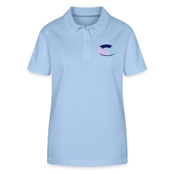 schwimmring - Stanley/Stella Frauen Bio-Poloshirt ELLISER - sky Blue - Vorne - Luana (180cm)