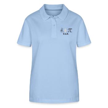 VIP - Stanley/Stella Frauen Bio-Poloshirt ELLISER - sky Blue - Vorne - Luana (180cm)