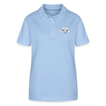Ziegenkopf 2 - Stanley/Stella Frauen Bio-Poloshirt ELLISER - sky Blue - Vorne - Luana (180cm)