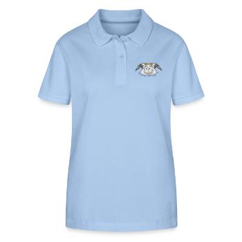 angel wings sweet good halo ring death hippopotamu - Stanley/Stella Women’s Organic Polo Shirt ELLISER - sky blue - Front - Luana (180cm)