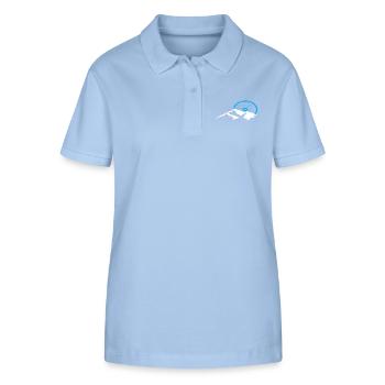 Mountain Biking Mountains Mountain Nature - Stanley/Stella Women’s Organic Polo Shirt ELLISER - sky blue - Front - Luana (180cm)