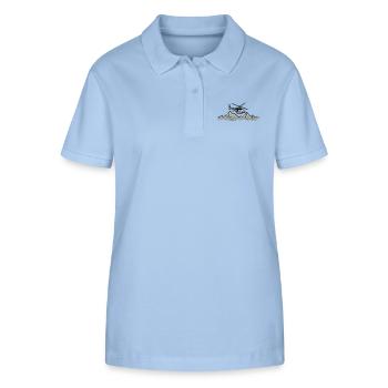 Mountain rescue plane emergency mountain rescue se - Stanley/Stella Women’s Organic Polo Shirt ELLISER - sky blue - Front - Luana (180cm)
