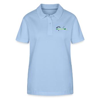 Hike Fly - Stanley/Stella Frauen Bio-Poloshirt ELLISER - sky Blue - Vorne - Luana (180cm)