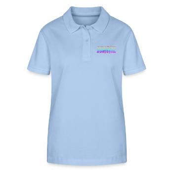 Jaime RS Arc-en-ciel - Polo bio ELLISER Stanley/Stella Femme - bleu ciel - Devant - Luana (180cm)