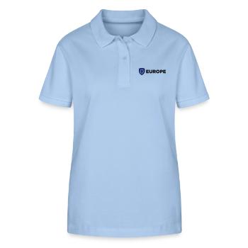 The Union Flag of Europe - Stanley/Stella Women’s Organic Polo Shirt ELLISER - sky blue - Front - Luana (180cm)