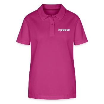Peace - Stanley/Stella Frauen Bio-Poloshirt ELLISER - Orchidee - Vorne - Luana (180cm)