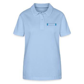 Italien Platte_g1 - Stanley/Stella Frauen Bio-Poloshirt ELLISER - sky Blue - Vorne - Luana (180cm)