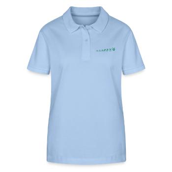 Pixel Evolution - Stanley/Stella Frauen Bio-Poloshirt ELLISER - sky Blue - Vorne - Luana (180cm)